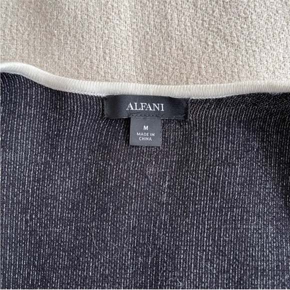 Alfani Colorblock Open Front Cardigan Sweater Coat Jacket Duster - Picture 9 of 12